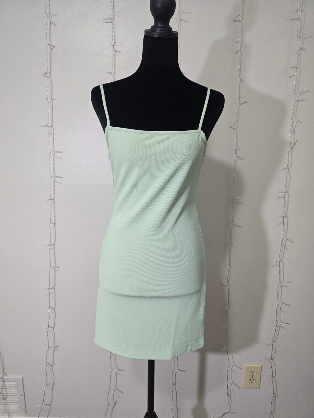 Women's Mimosa Light Mint Spaghetti Strap Mini Dress